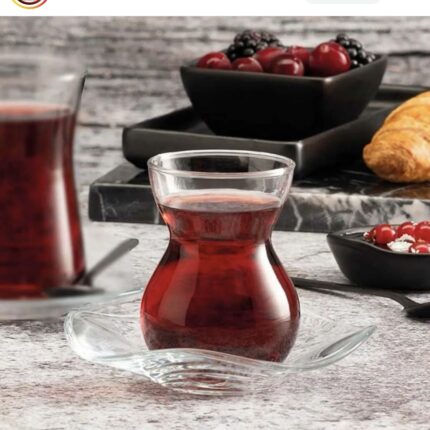 Pasabahce Aurora Teegläser Set – 6 Stück, Je 155 Ml, Klassisches Türkisches Teeglas
